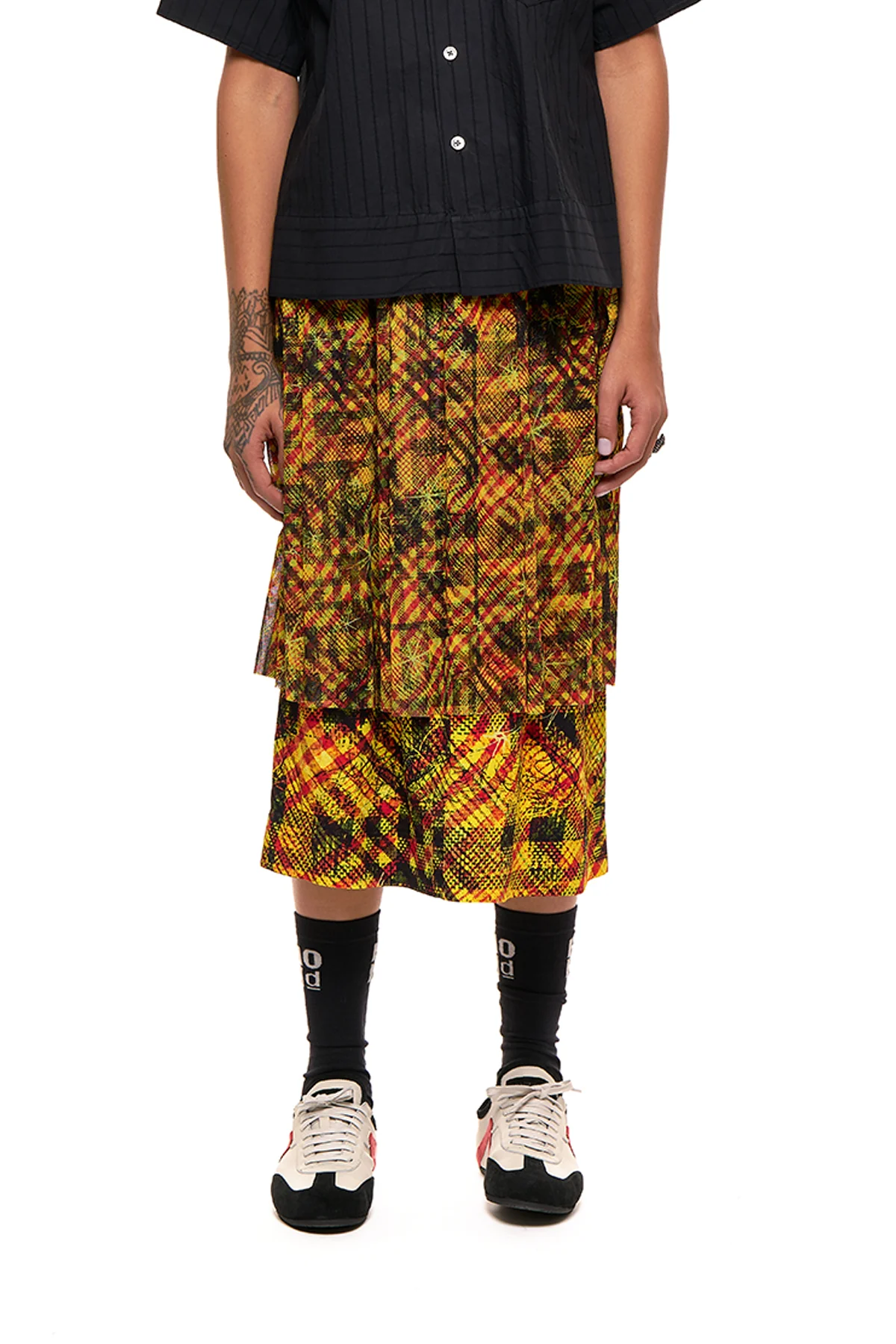 NOM*d Doubles Skirt - Gold Star Print