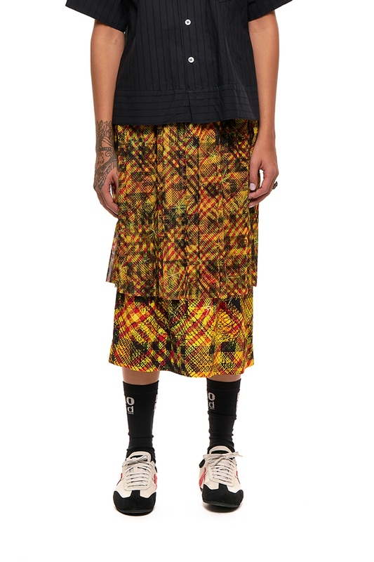 NOM*d Doubles Skirt - Gold Star Print