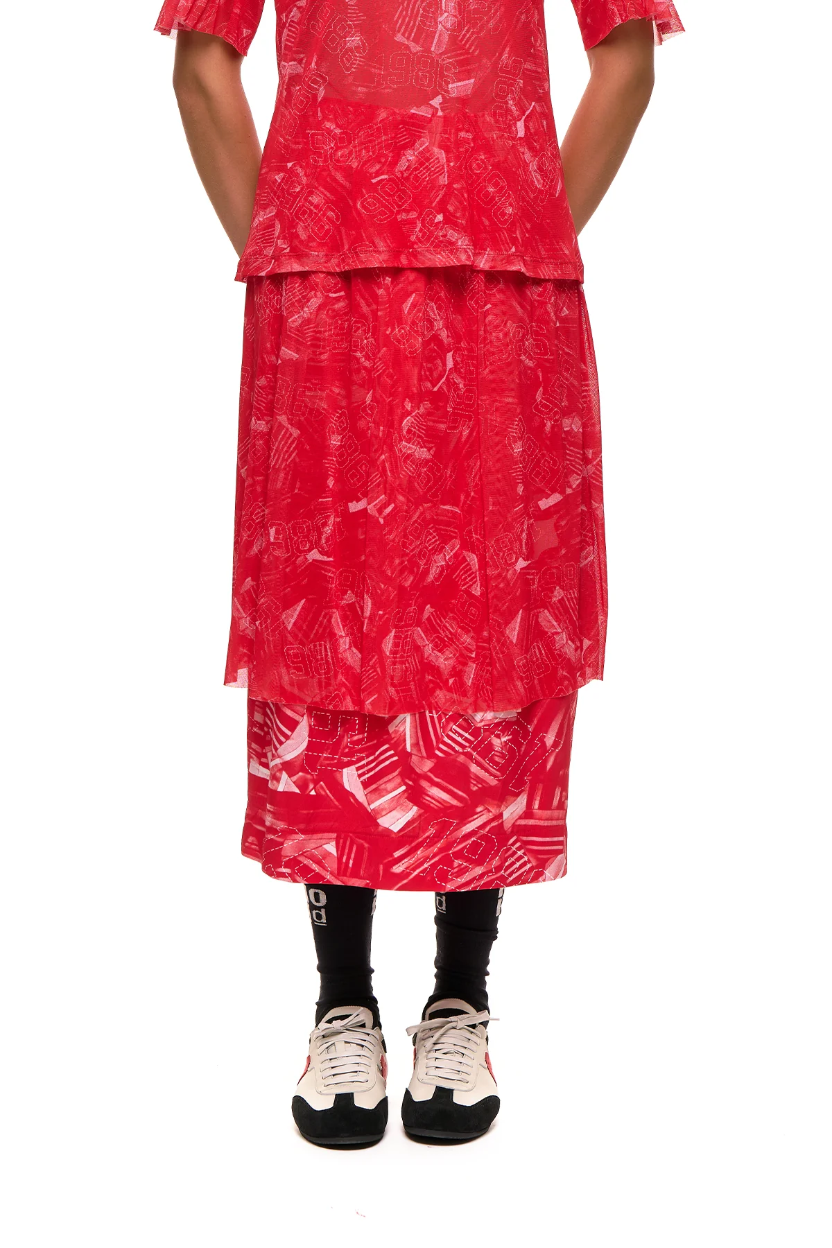 NOM*d Doubles Skirt - Knockout Print