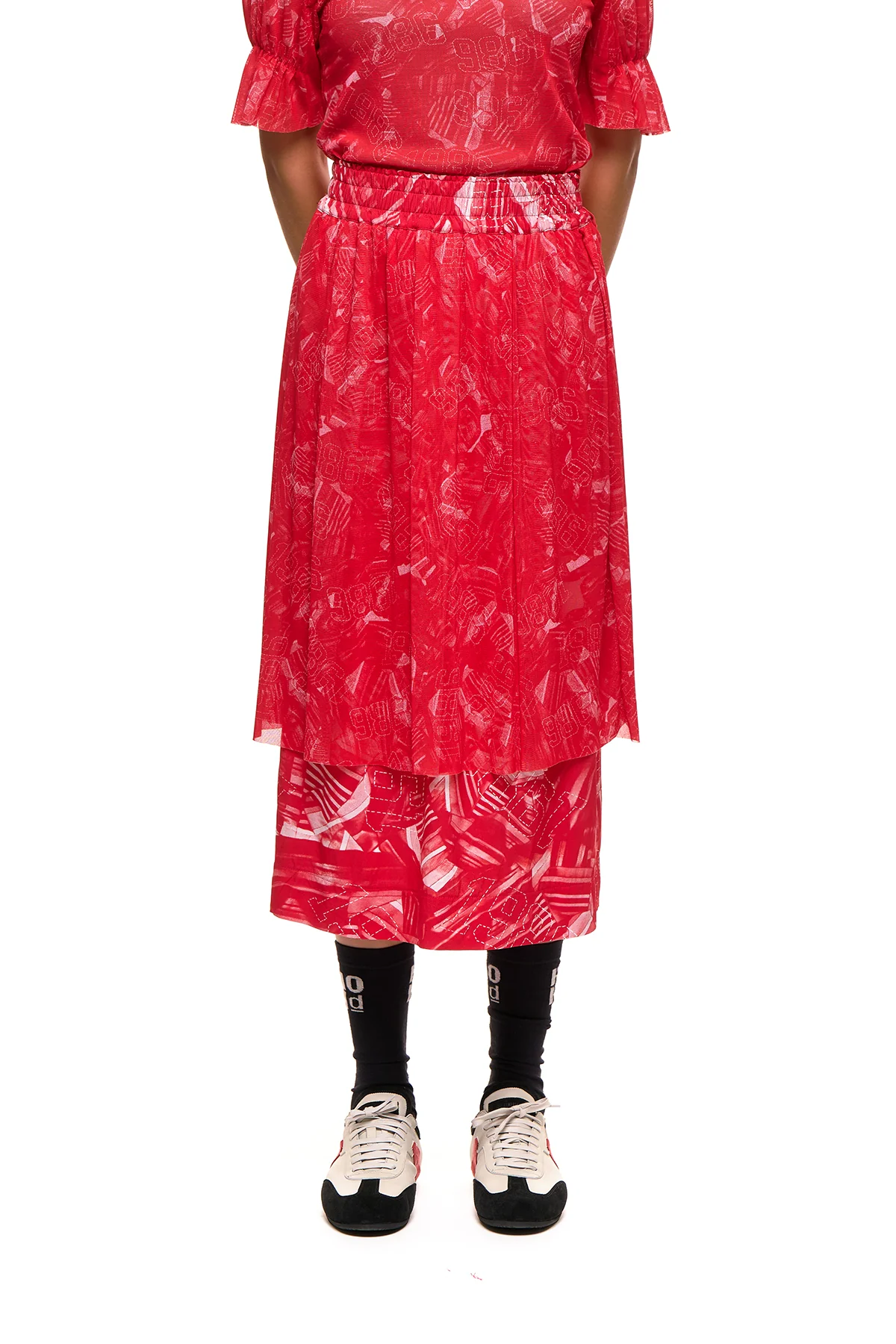 NOM*d Doubles Skirt - Knockout Print