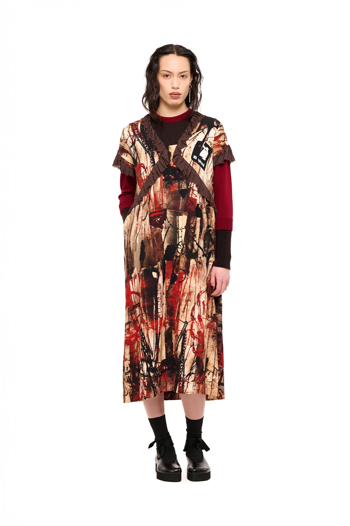 NOM*d Gateau Dress - Neu Red Print