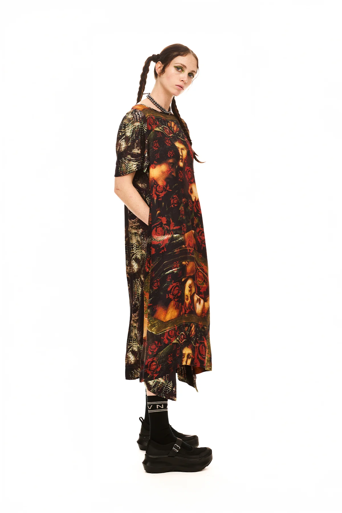 NOM*d Janus Dress - Three Sisters Print Mix