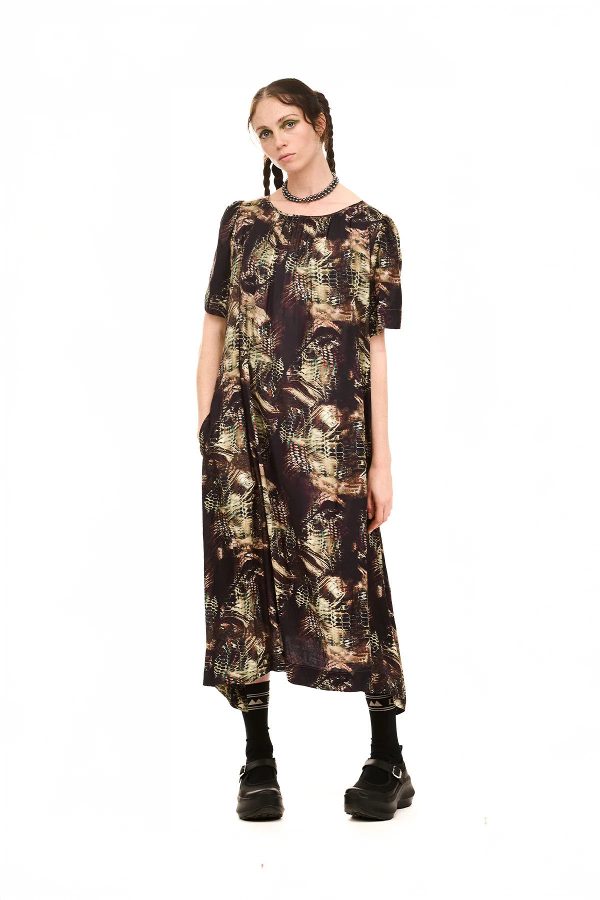 NOM*d Janus Dress - Three Sisters Print Mix