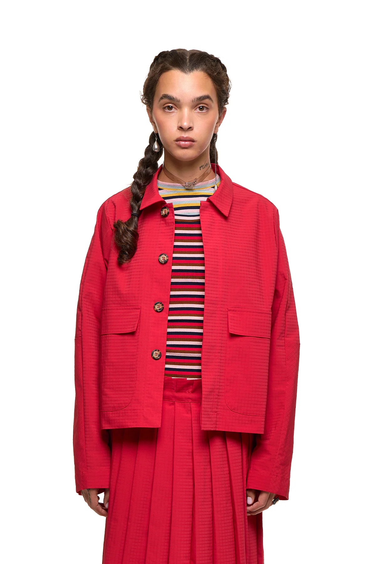 NOM*d Jet Jacket - Bright Red