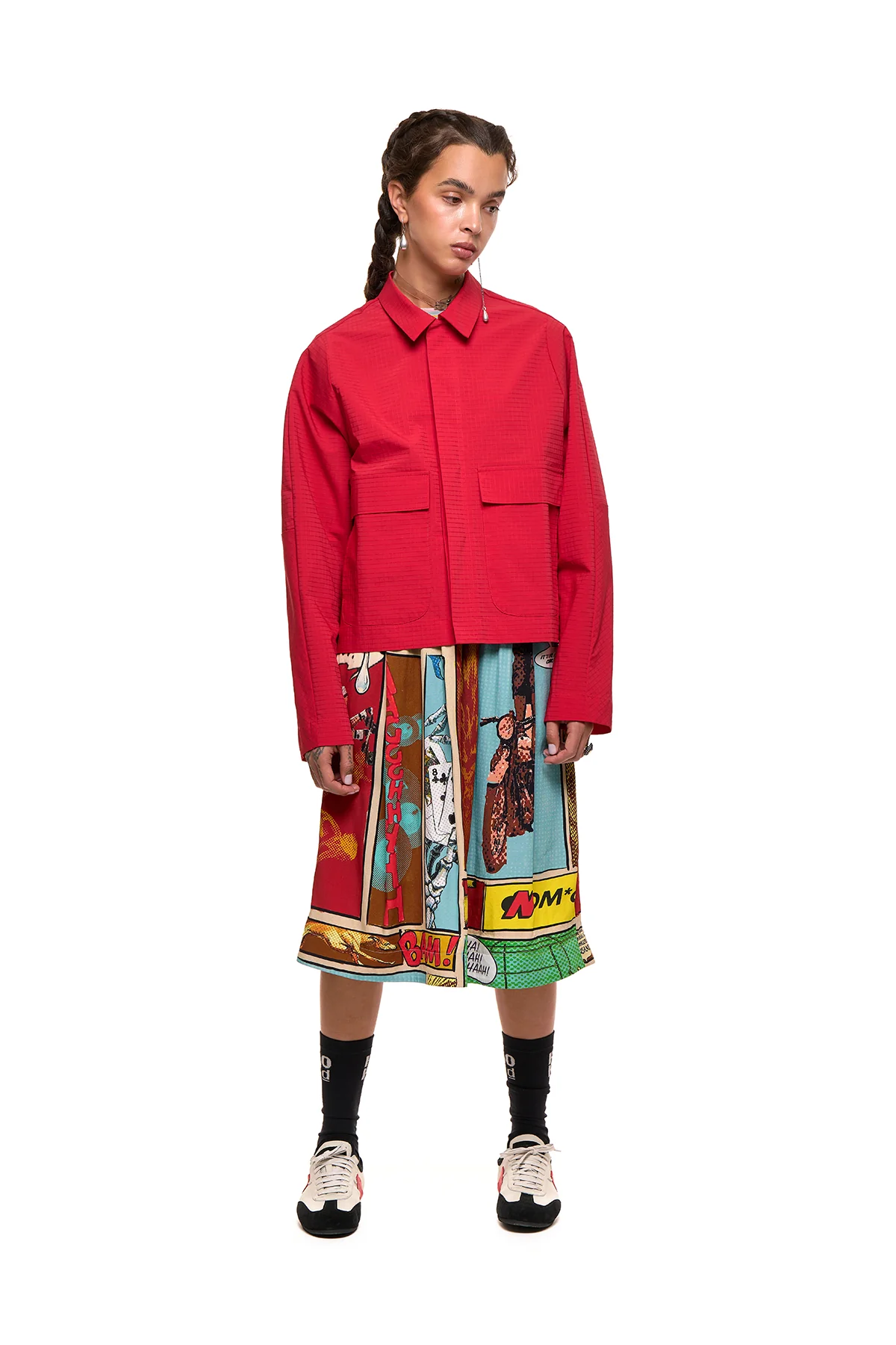 NOM*d Jet Jacket - Bright Red