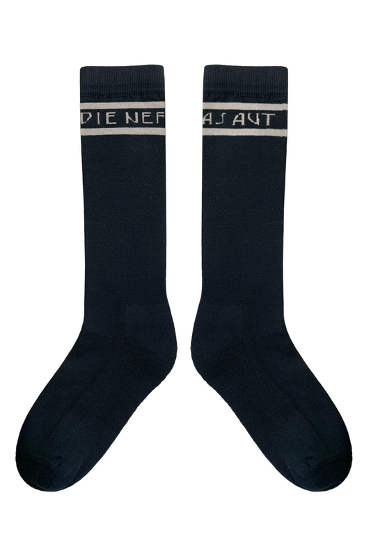 NOM*d Nefas Socks - Black/Putty