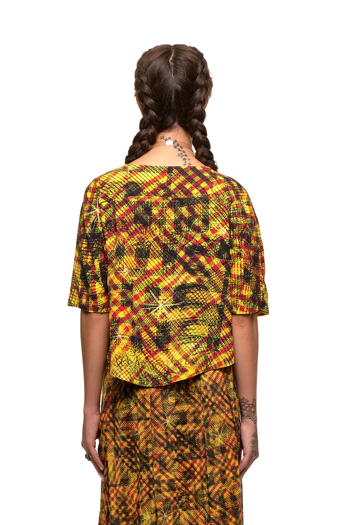 NOM*d New Discus Top - Gold Star Print