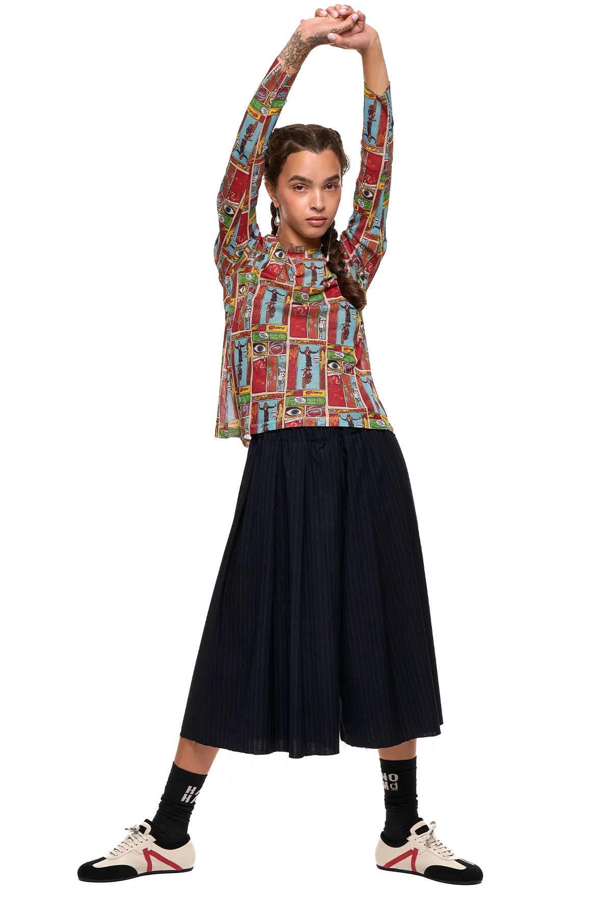 NOM*d New Fit Long Sleeve - Comic Strip Print