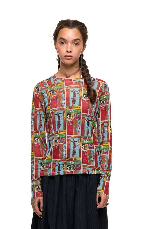 NOM*d New Fit Long Sleeve - Comic Strip Print