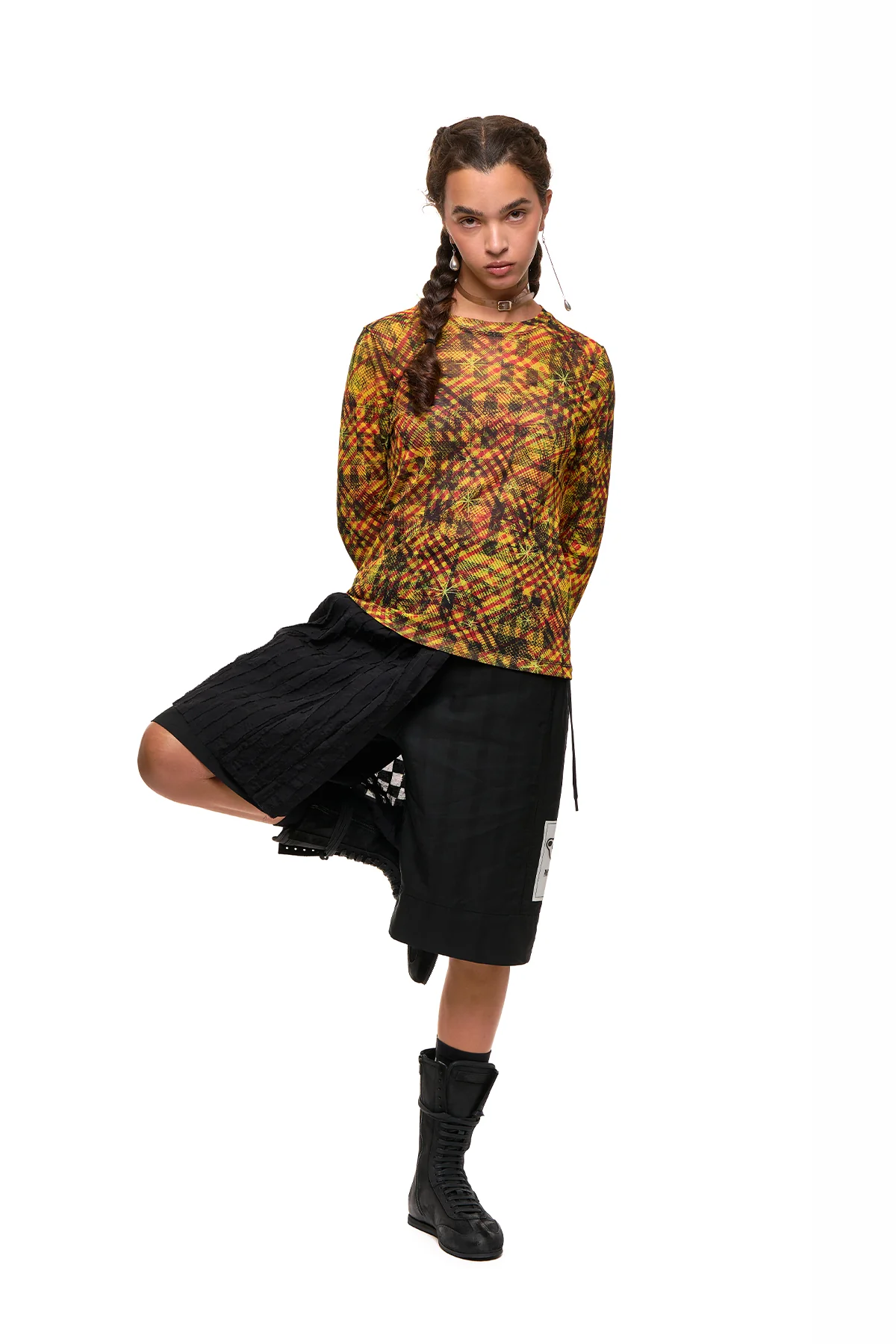 NOM*d New Fit Long Sleeve - Gold Star Print