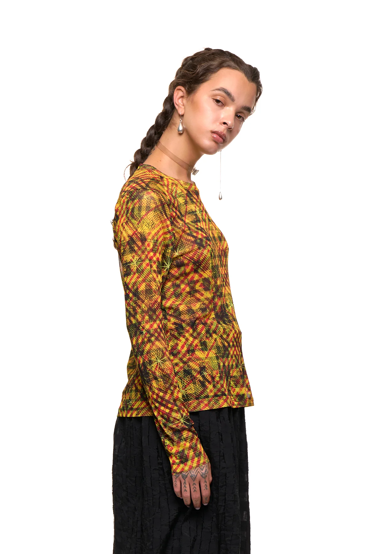 NOM*d New Fit Long Sleeve - Gold Star Print