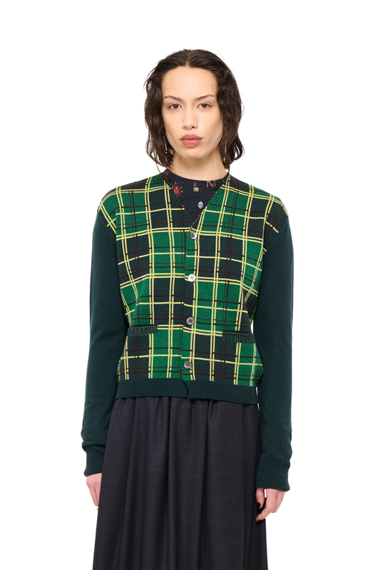 NOM*d Soiree Cardigan - Green Apples