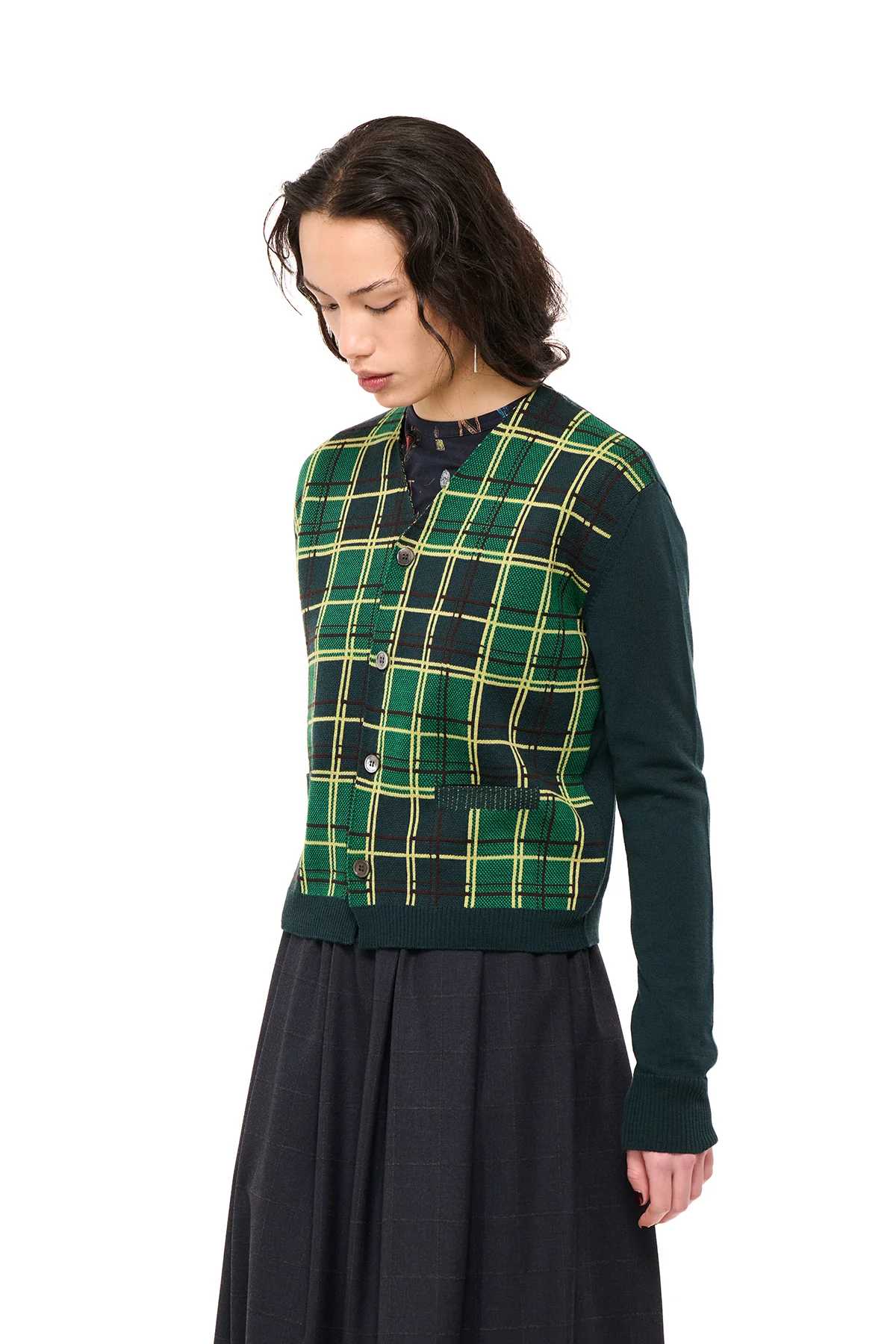 NOM*d Soiree Cardigan - Green Apples