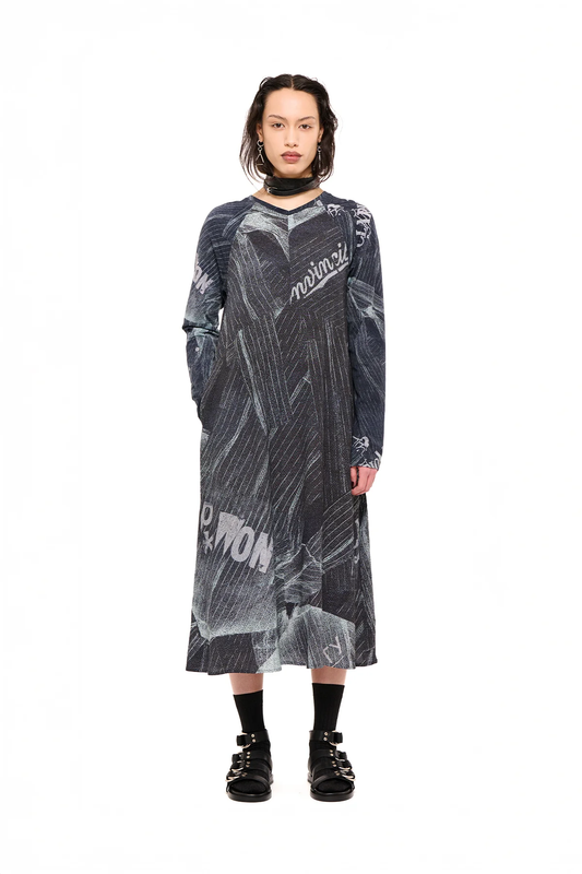 NOM*d Unmixed Slip Dress - Invincible Print