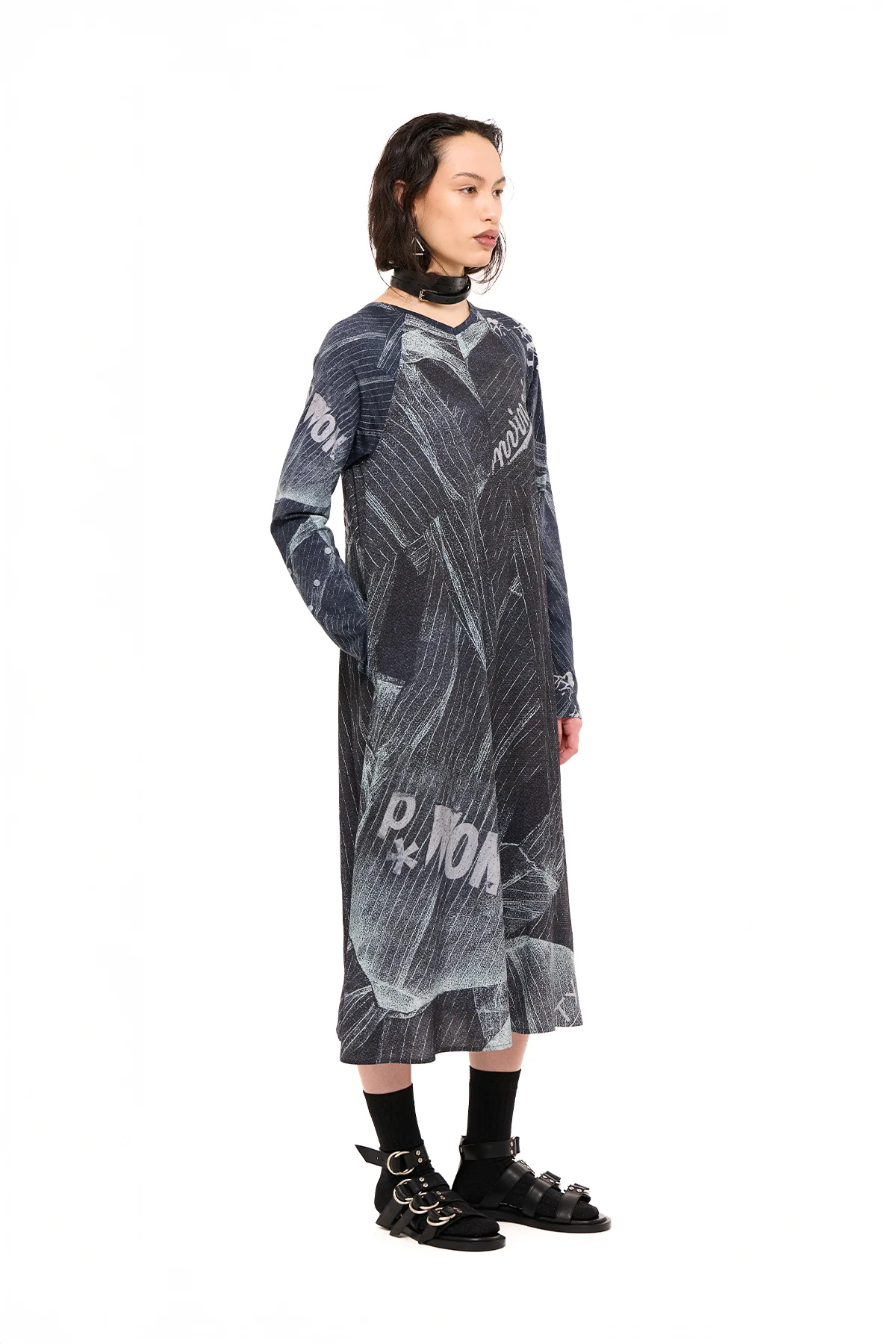 NOM*d Unmixed Slip Dress - Invincible Print