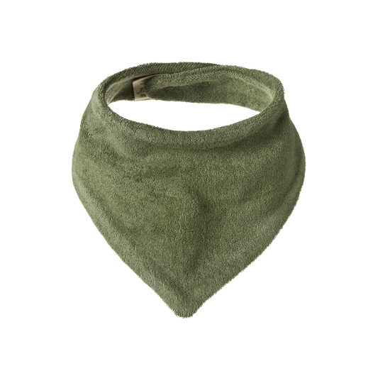 Nature Baby Triangle Bib Terry - Nettle