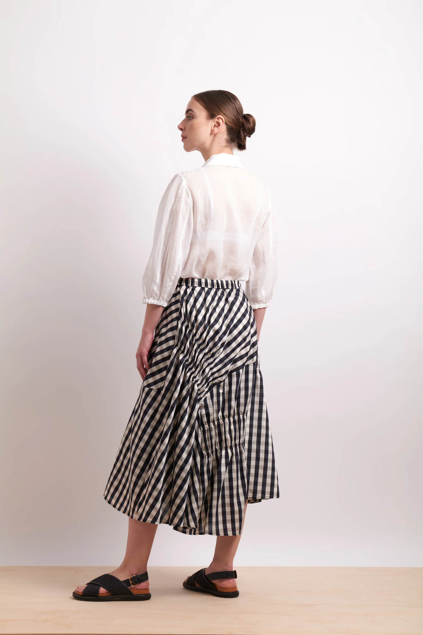 Neris In Stitches Skirt - Ink Check