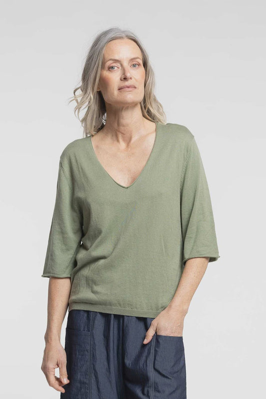 New Lands Sammie Tee - Sage