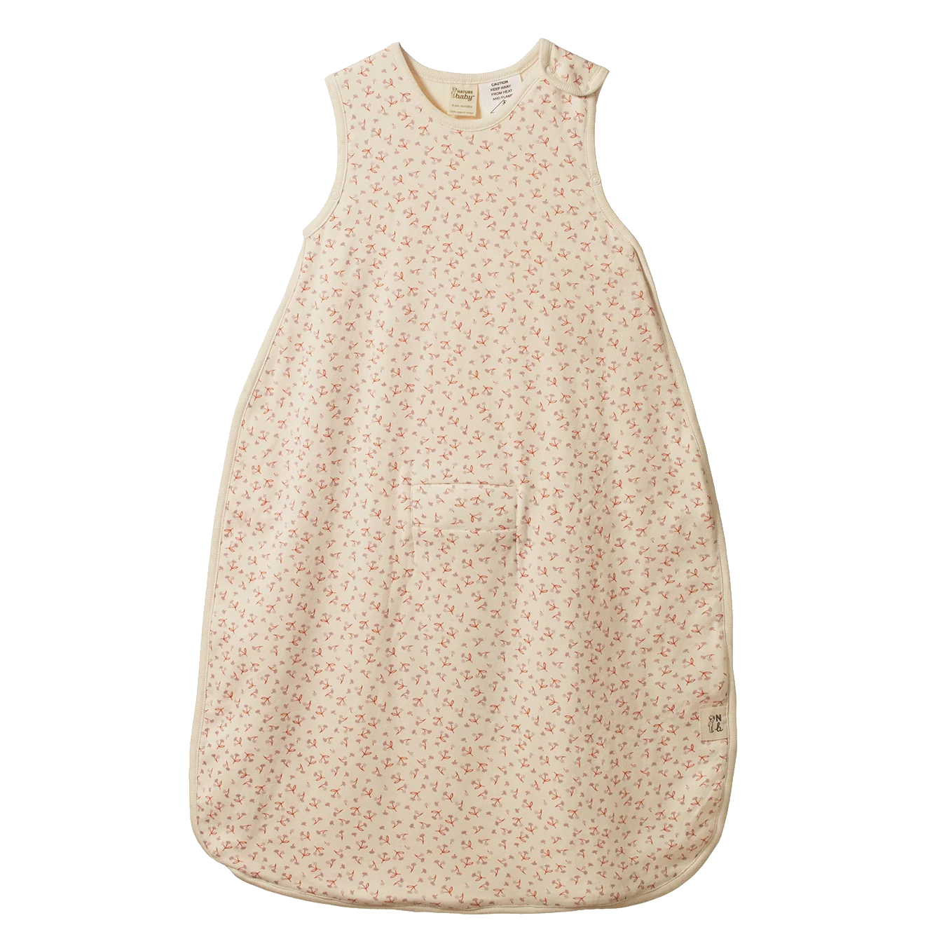 Nature Baby Organic Cotton Sleeping Bag - Dandelion Print