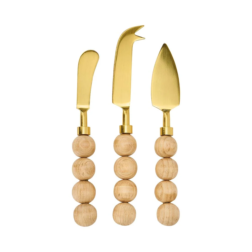 Annabel Trends Orb Cheese Knife Set of 3 - Natural