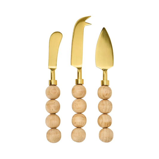 Annabel Trends Orb Cheese Knife Set of 3 - Natural