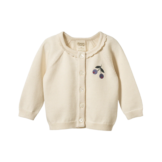 Nature Baby Piper Cardigan - Winter Berry