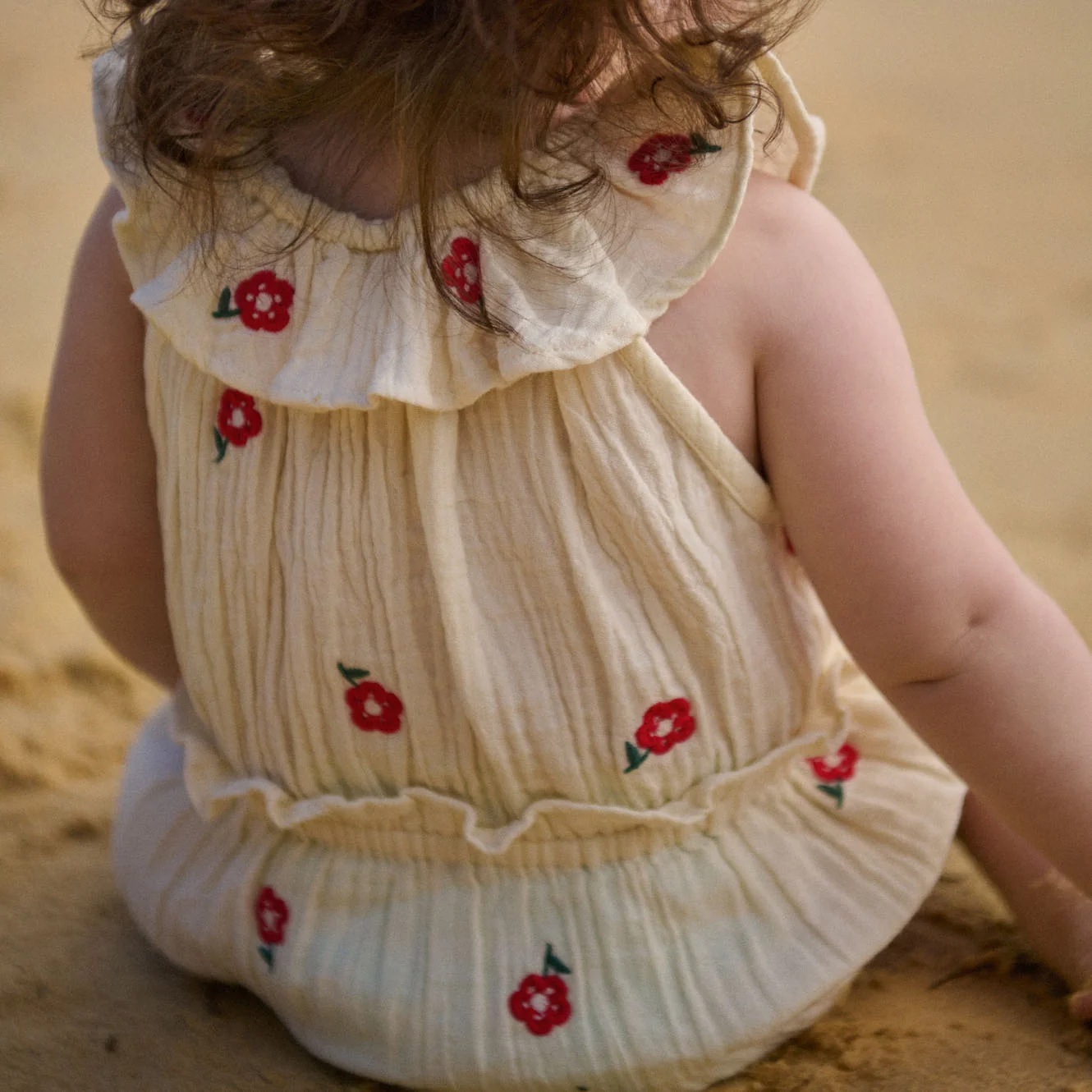 Nature Baby Plum Suit Muslin - Red Flora