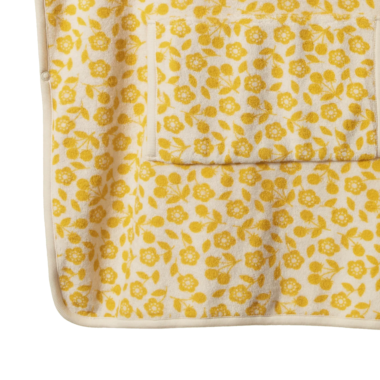 Nature Baby Organic Cotton Poncho Towel - Kitchen Garden Freesia Print