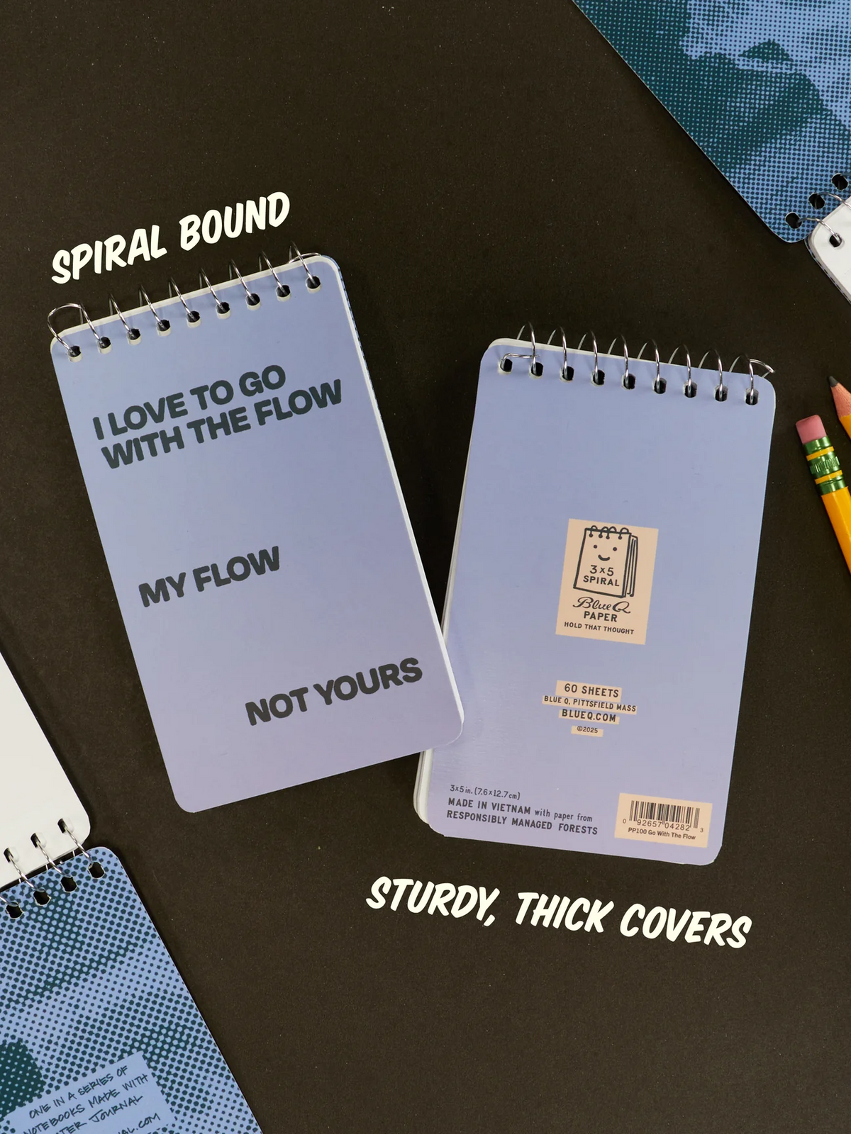 Spiral Notebooks - Go With The Flow