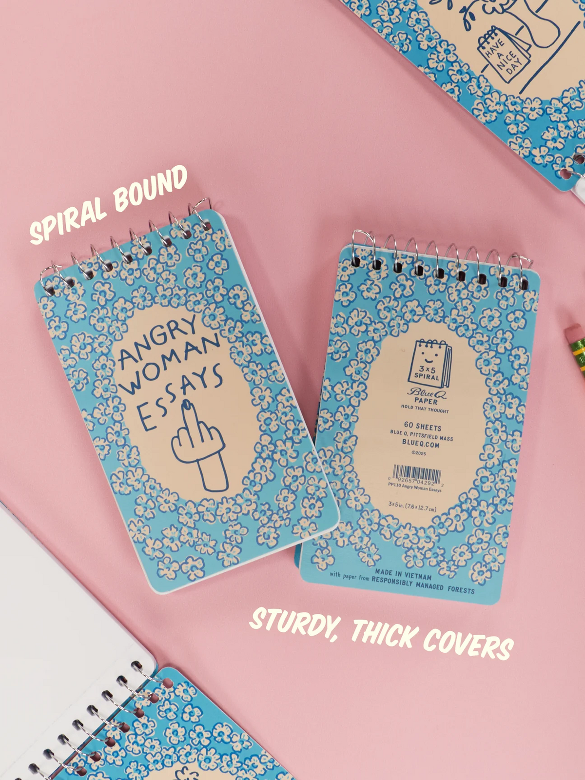 Spiral Notebooks - Angry Woman Essays