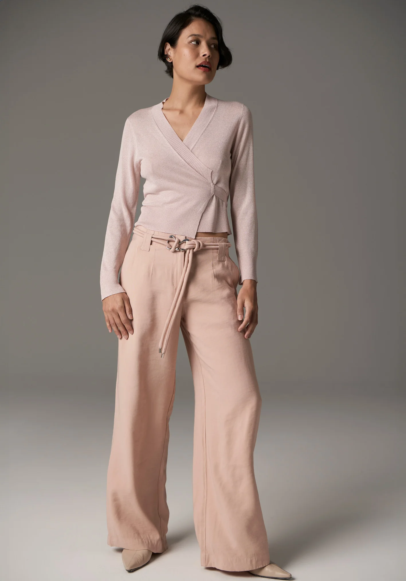 POL Lou Belted Pant - Pink