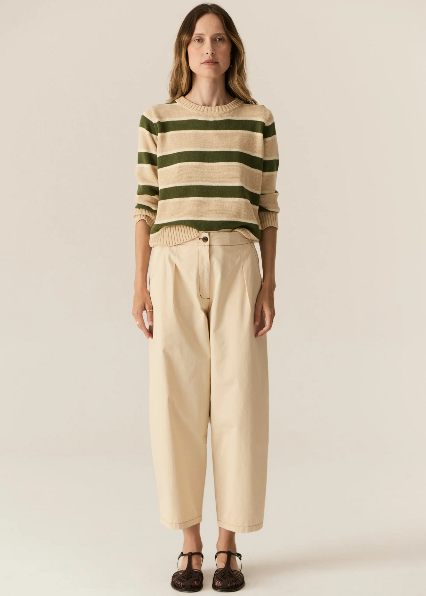 POL Avrid Barrel Pant - Pebble
