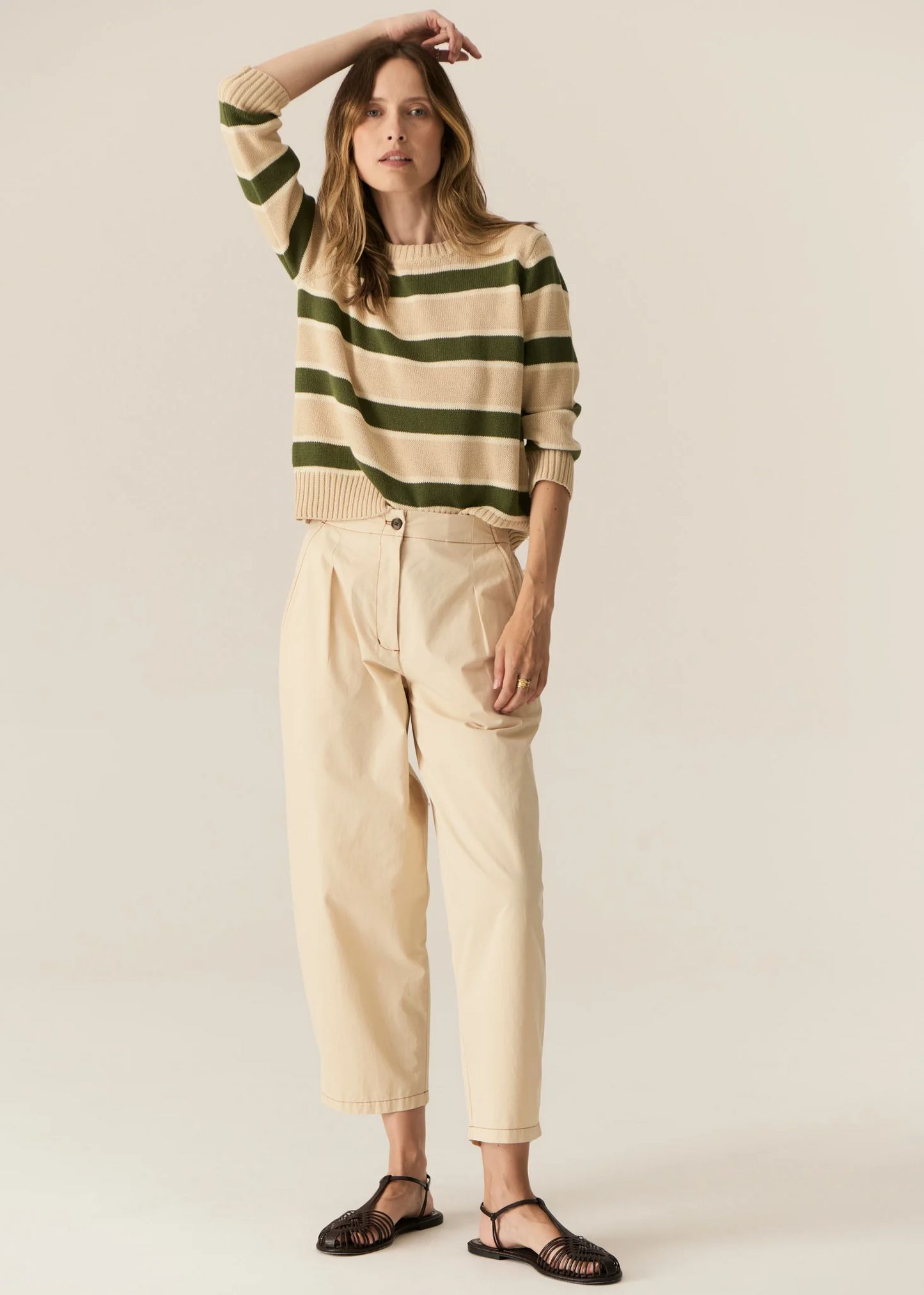 POL Avrid Barrel Pant - Pebble