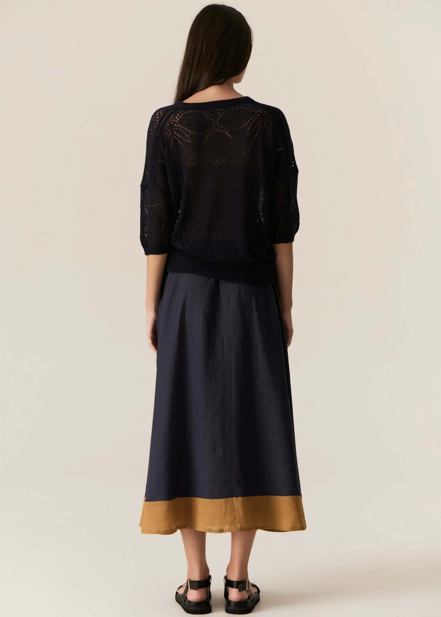 POL Milton Pointelle Tee - Ink