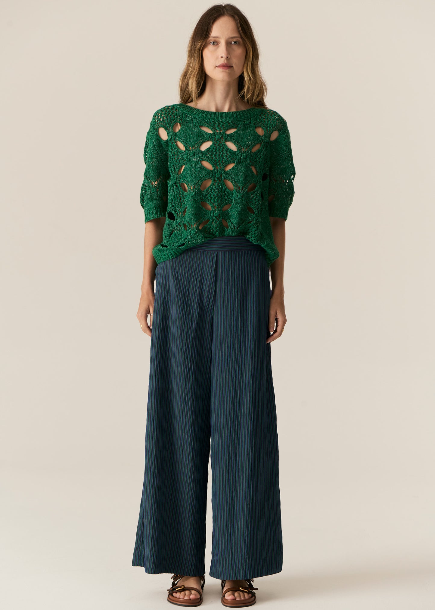 POL Caruso Bobble Knit - Green