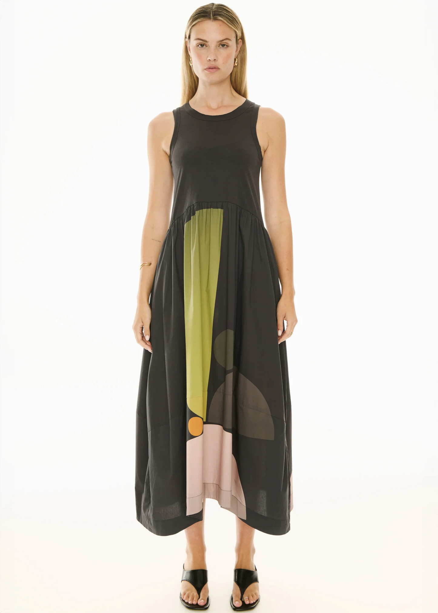 POL Belle Print Tank Dress - Art Print