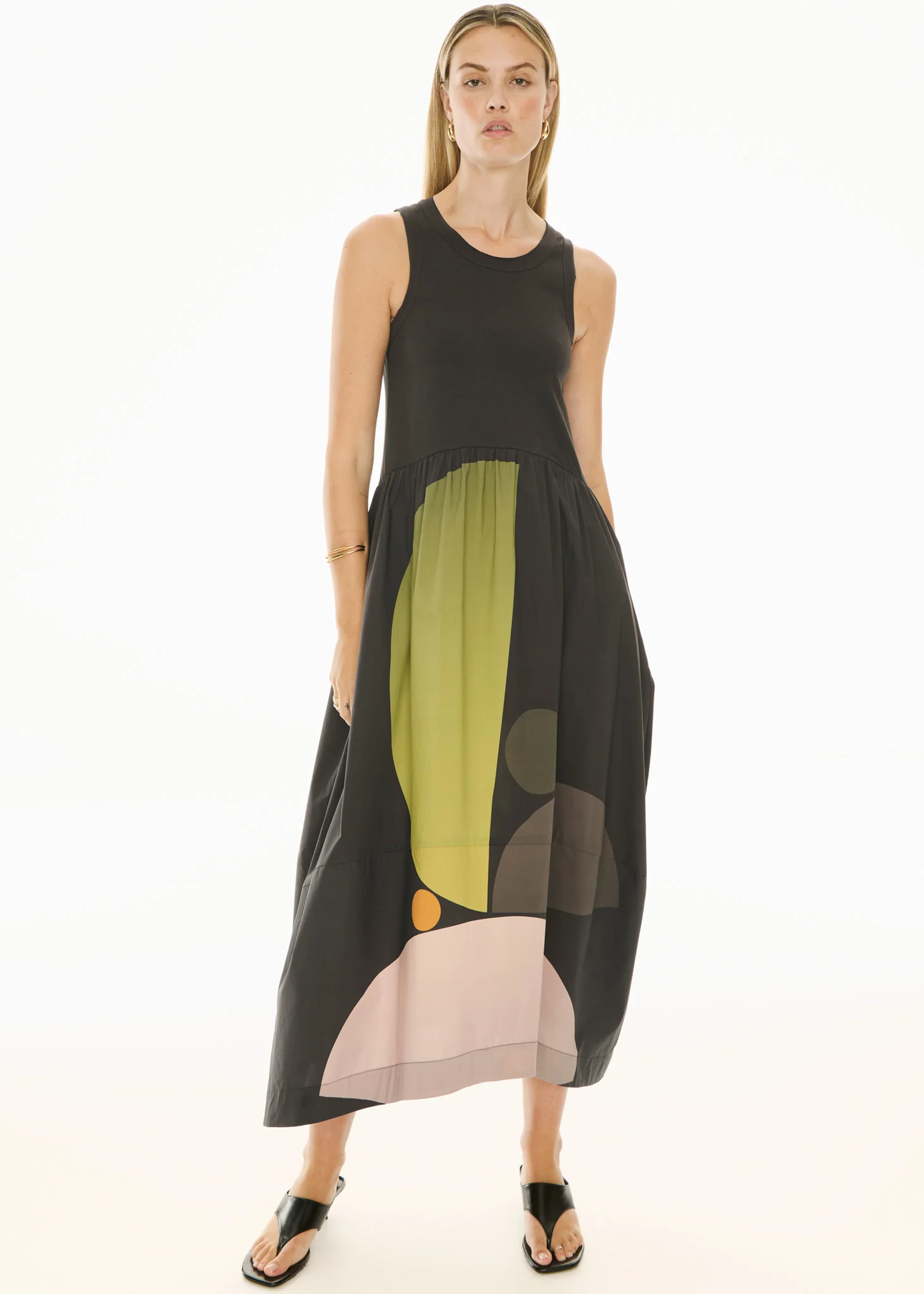 POL Belle Print Tank Dress - Art Print