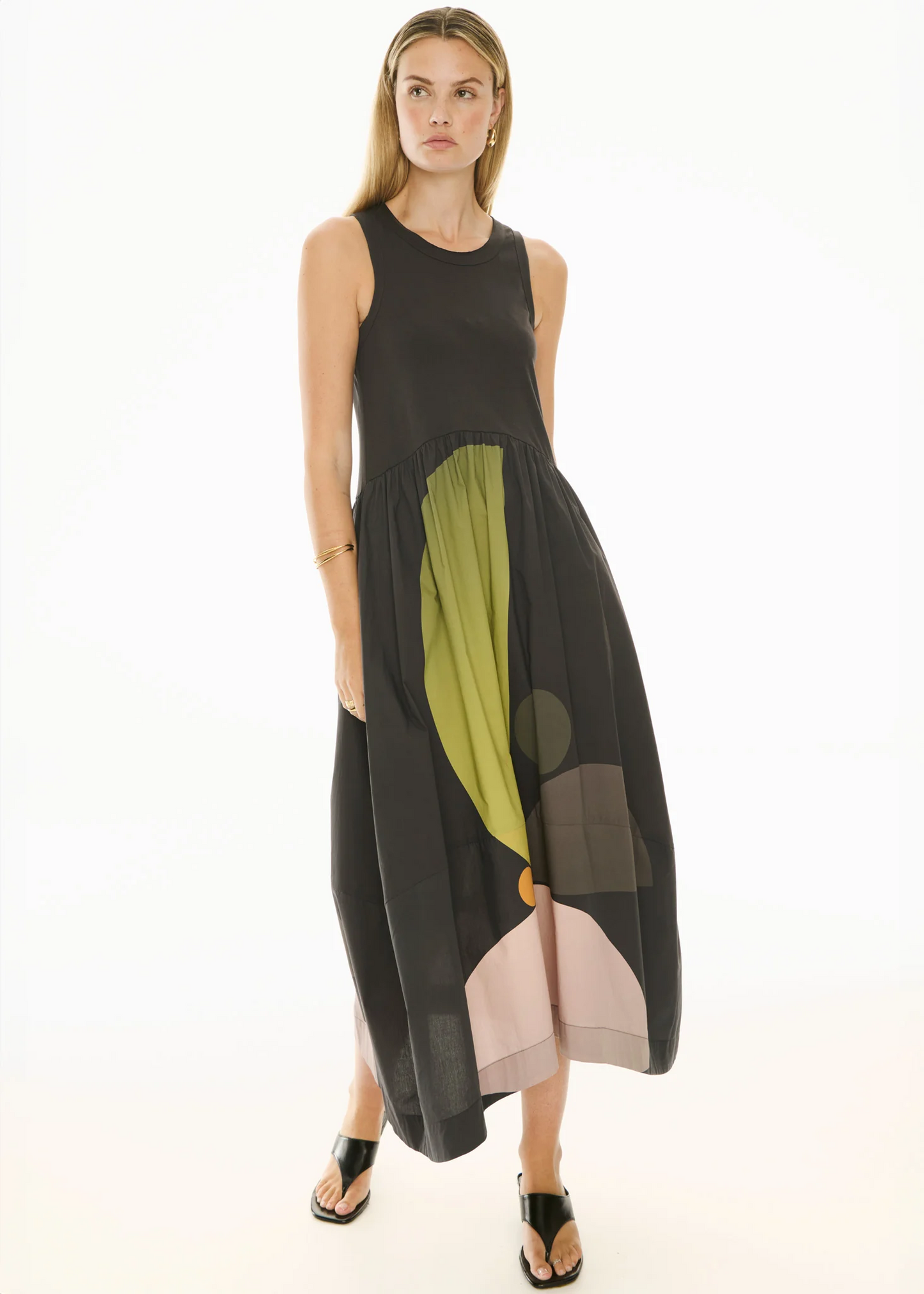 POL Belle Print Tank Dress - Art Print