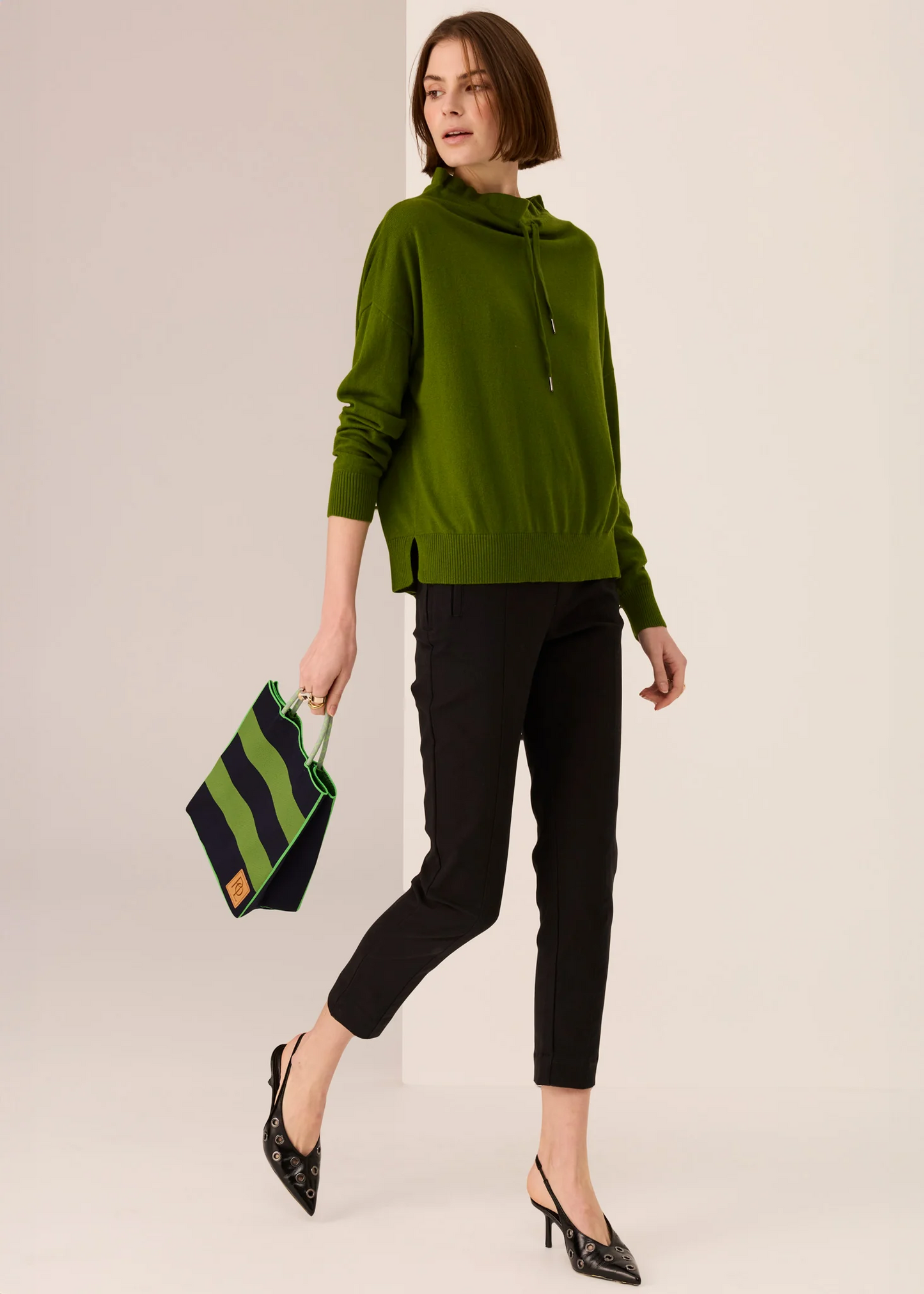 POL Rowan Drawcord Knit - Green