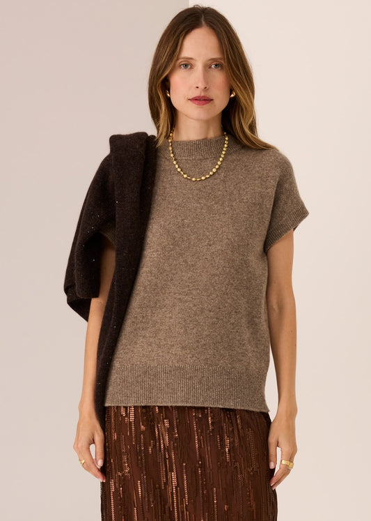 POL Astor Knit Top - Cedar