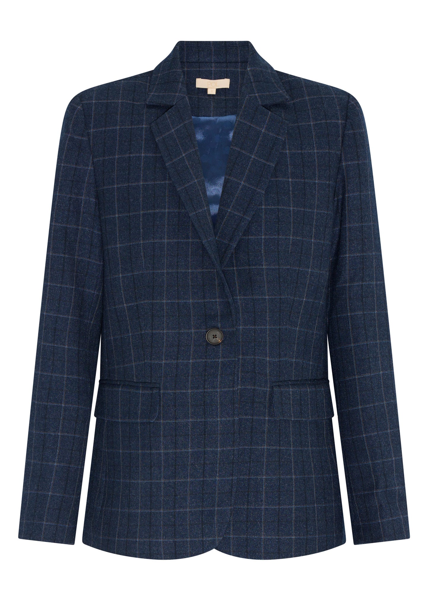POL Davis Suit Jacket - Ink Check