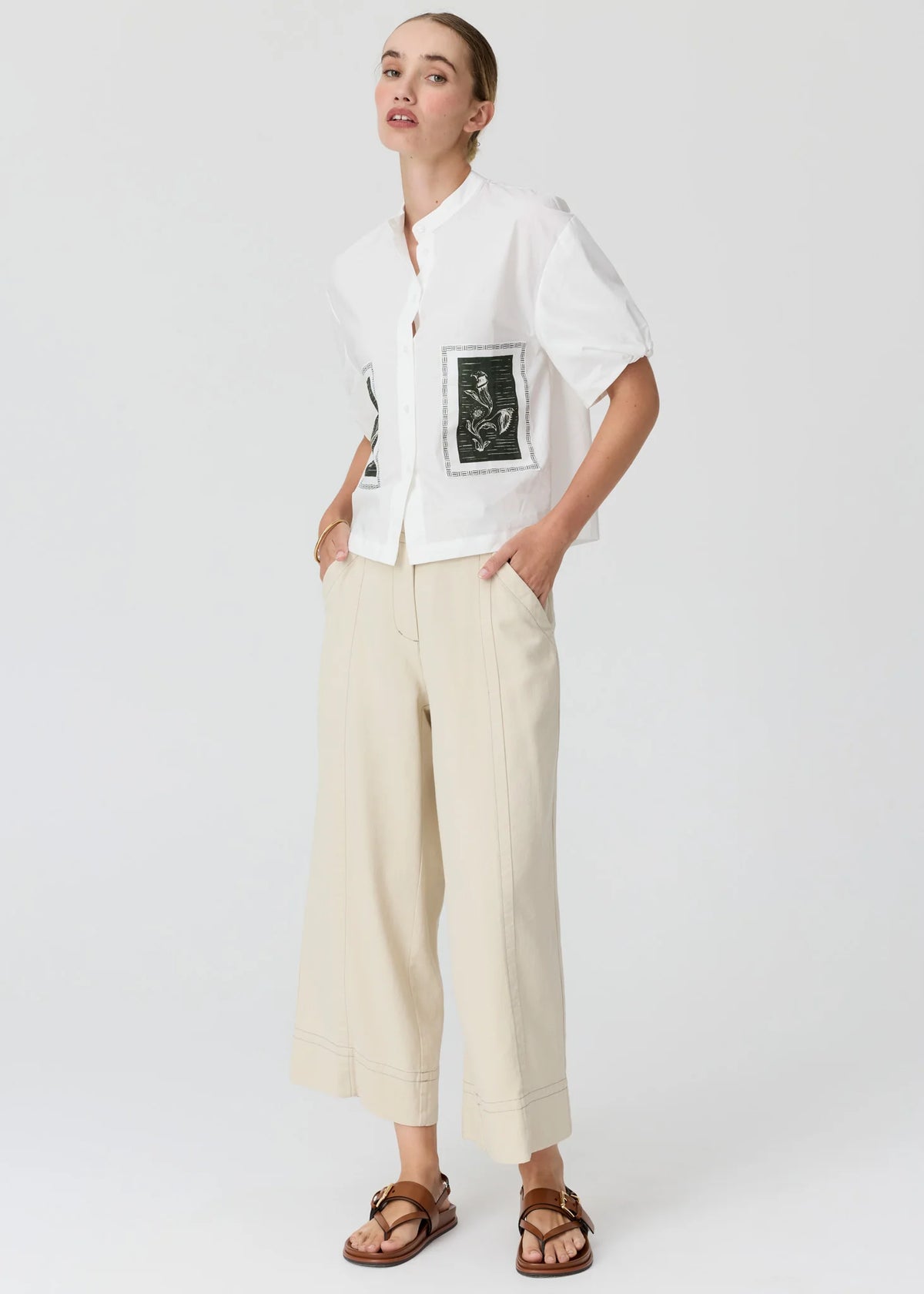 POL Botanica Patch Camp Shirt - Botanica Patch