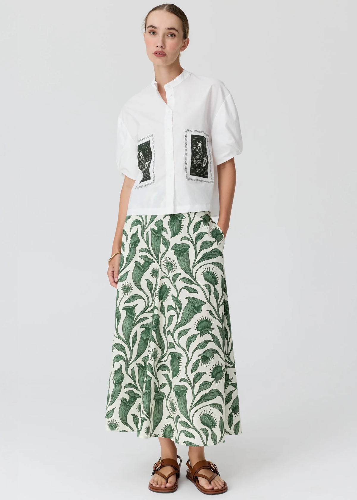 POL Botanica Patch Camp Shirt - Botanica Patch