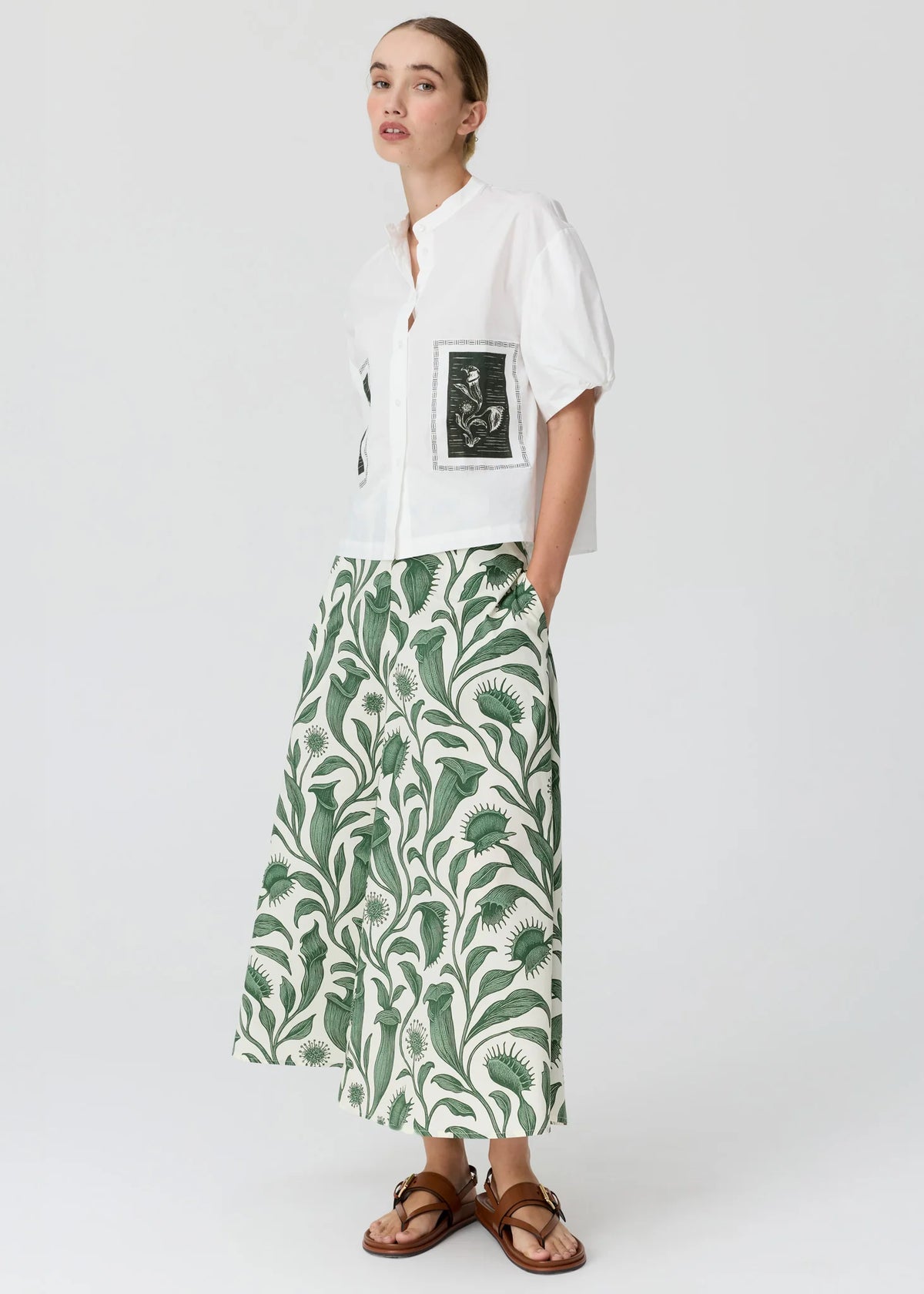 POL Botanica Patch Camp Shirt - Botanica Patch