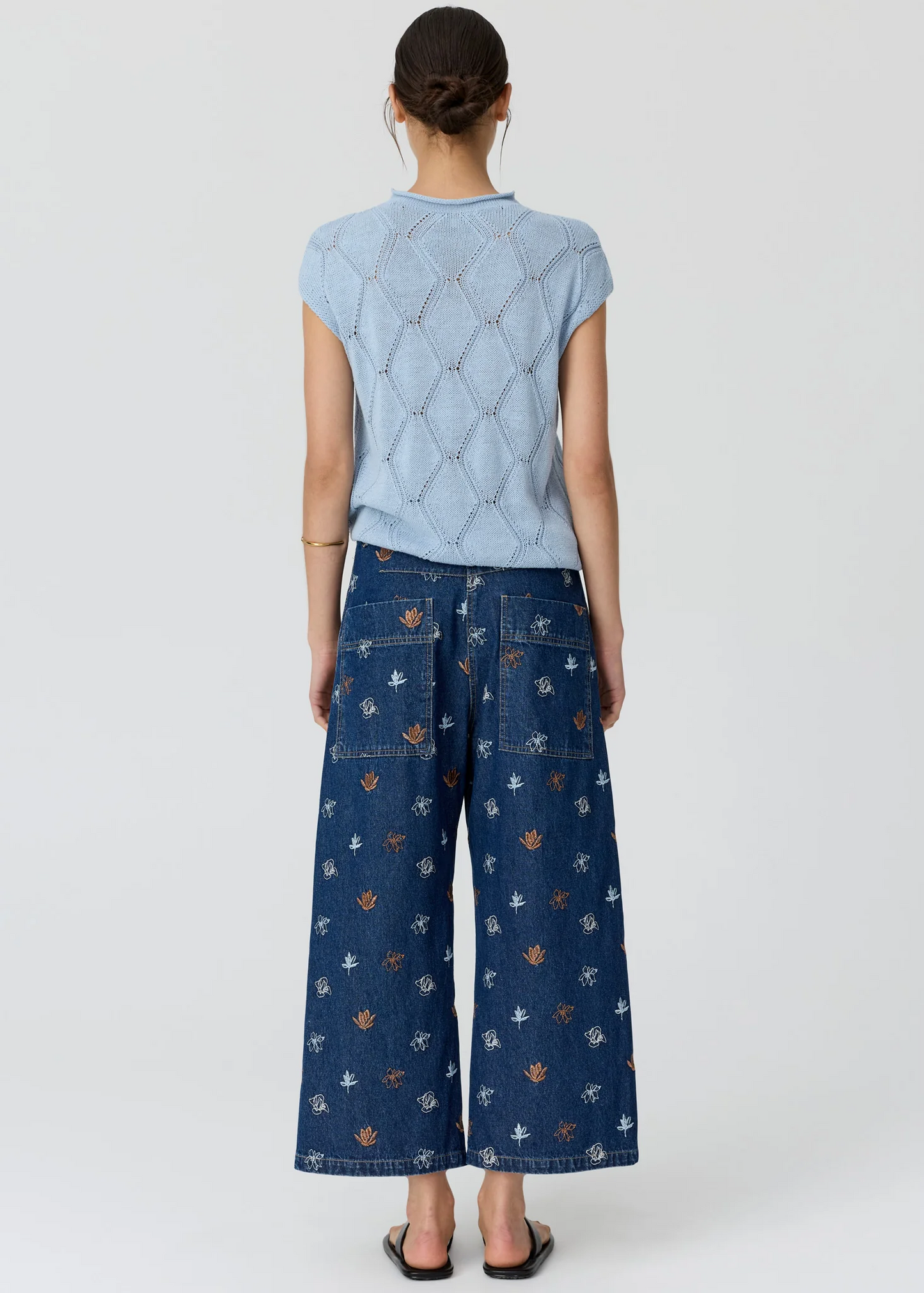 POL Rosin Cable Knit - Blue