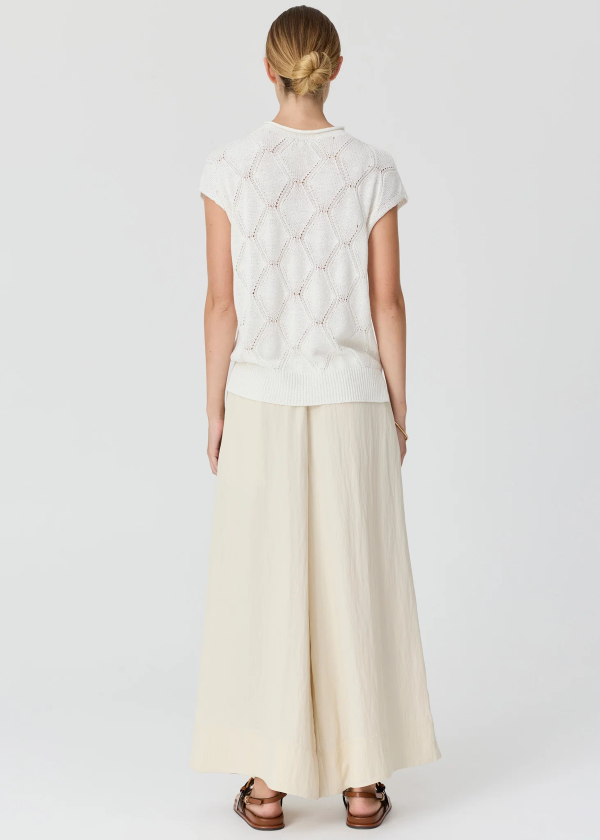 POL Rosin Cable Knit - White