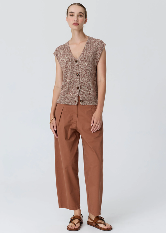 POL Alma Barrel Pant - Toffee