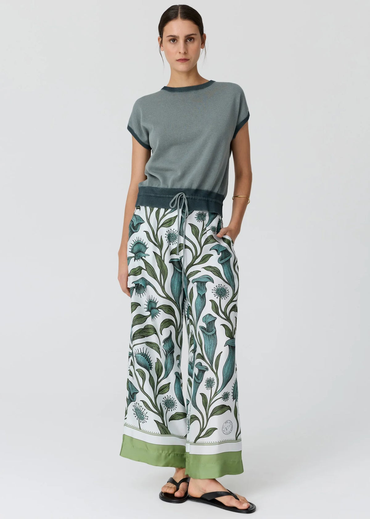 POL Reed Painted Knit - Ocean/Teal