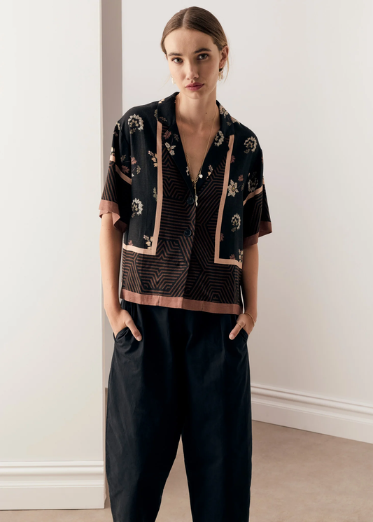 POL Trellis Shirt - Trellis Scarf Print