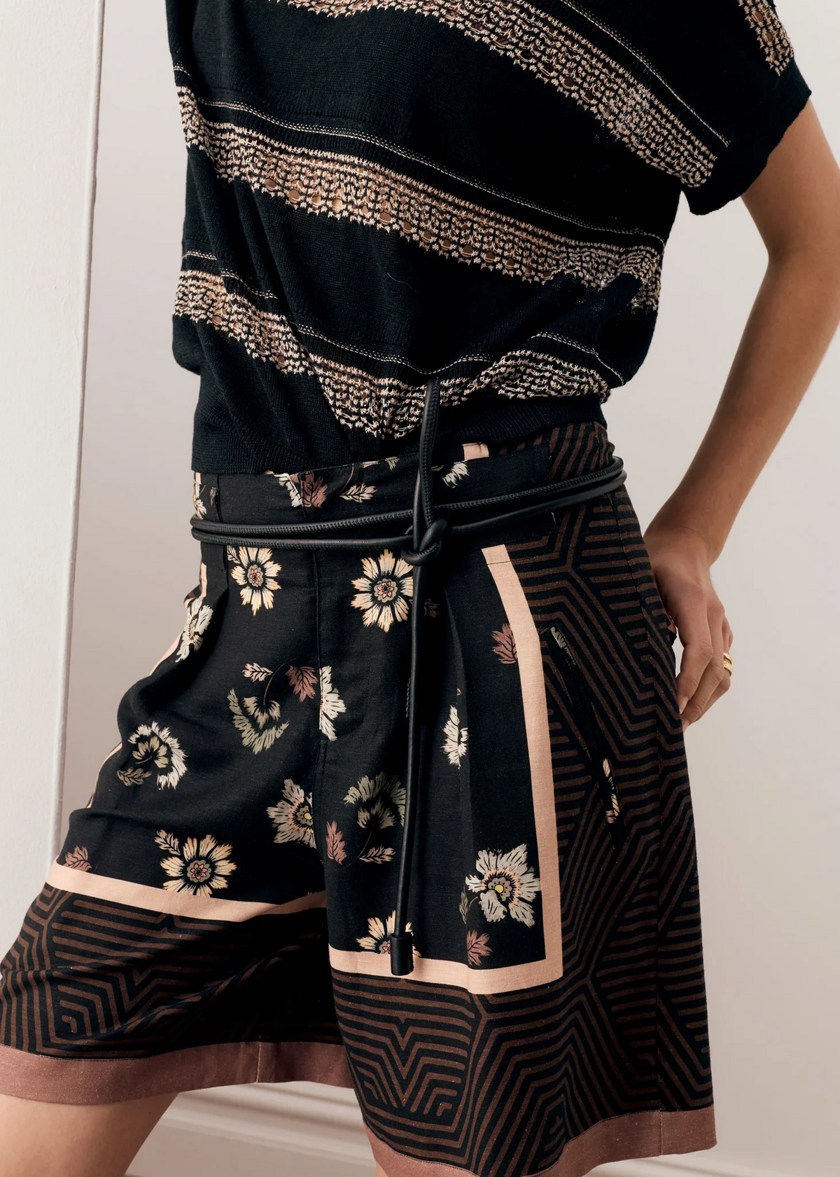 POL Trellis Short - Trellis Scarf Print